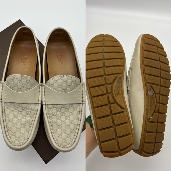 Authentic Gucci Guccissima ivory loafers - Picture 5 of 15
